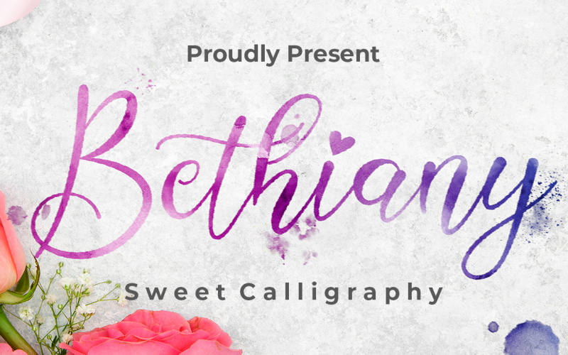 Bethiany - Carattere corsivo