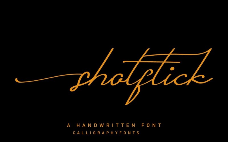Shotflick - Fuente cursiva de firma manuscrita