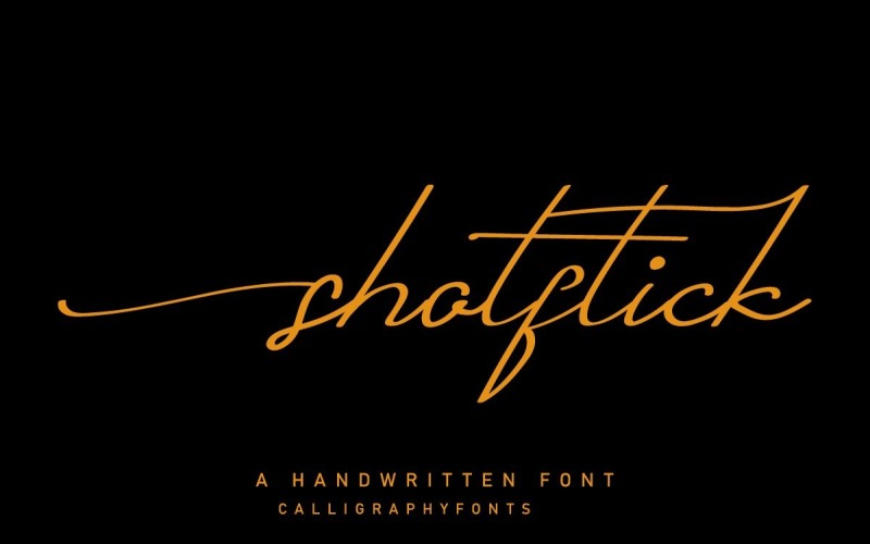 Shotflick - Рукописний підпис Курсивний шрифт