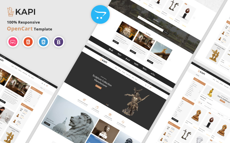 Kapi - modelo de OpenCart de estátua