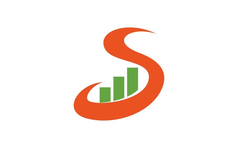 Шаблон логотипа Business Solution Way Initial S