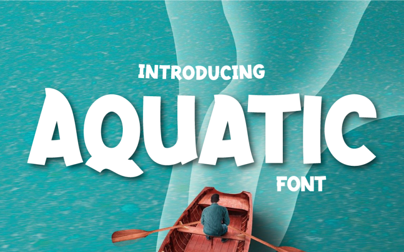 Aquatisch lettertype