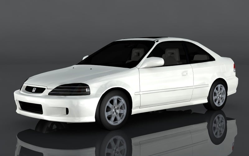 Modelo 3D Honda Civic Coupe 1999