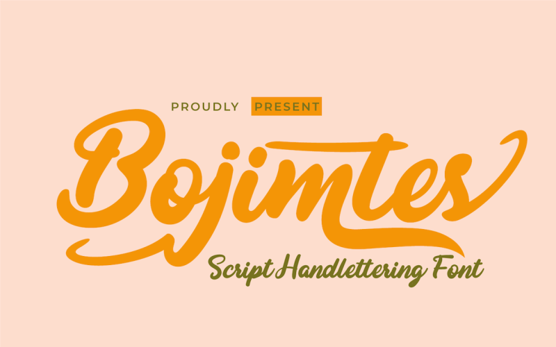 Шрифт Bojimtes