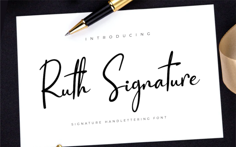 Шрифт Ruth Signature