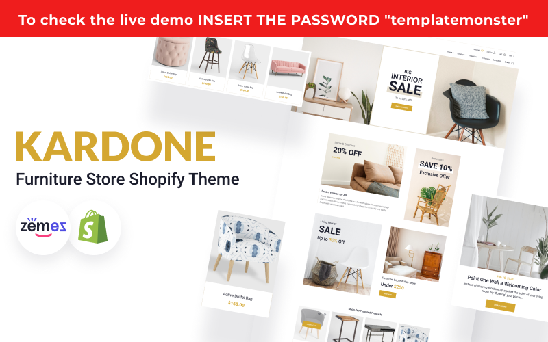 Kardone Furniture Store and Decor Shopify Theme