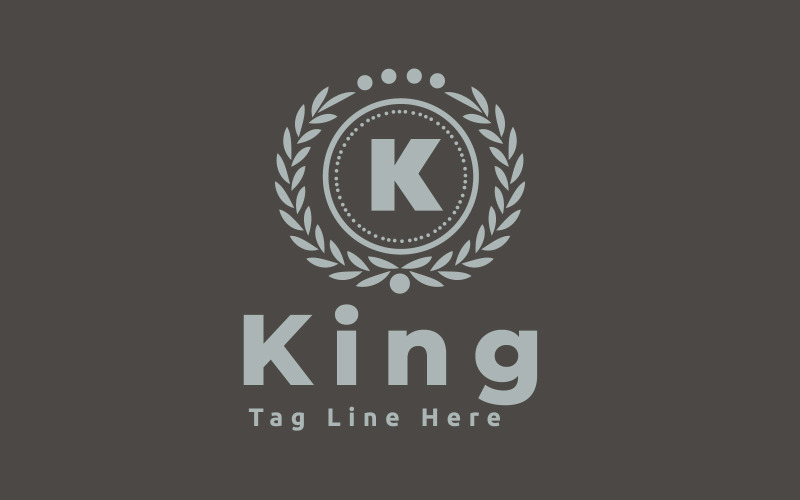 King logotyp mall
