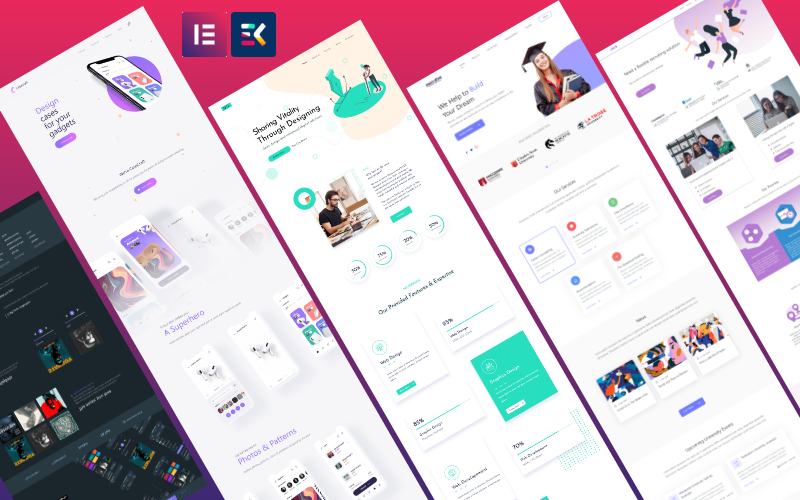 MultiPurpose One Page Elementor Kit TemplateMonster
