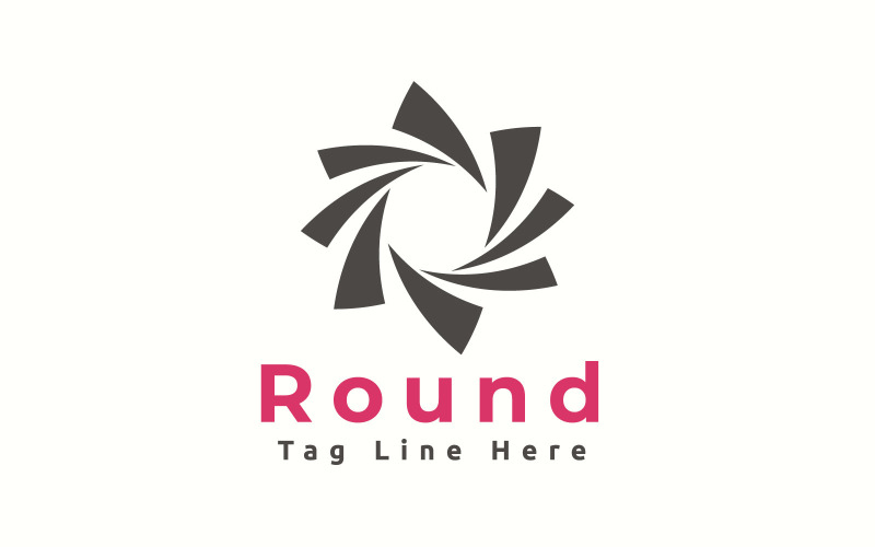 Rund logotyp mall