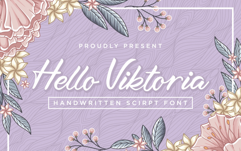 Hello Viktoria - Fonte cursiva manuscrita
