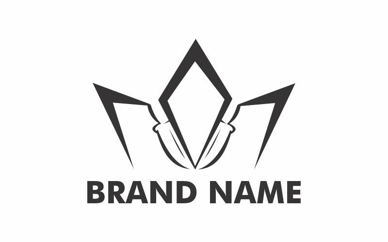 Kronkniv logotyp mall