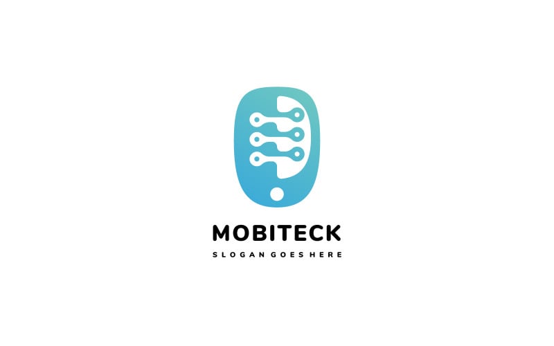 Mobil Teknoloji Logo Şablonu