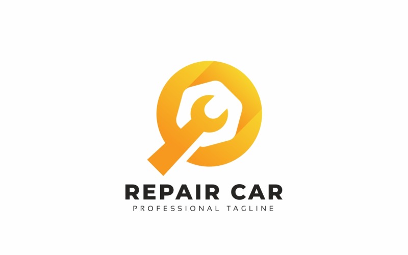 Reparatur Auto Logo Vorlage
