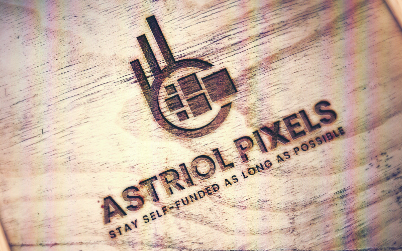 Шаблон логотипа Astriol Pixels
