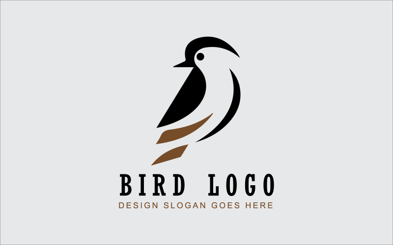 Шаблон логотипа птицы