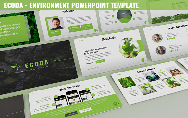 Ecoda - Környezet Powerpoint sablon