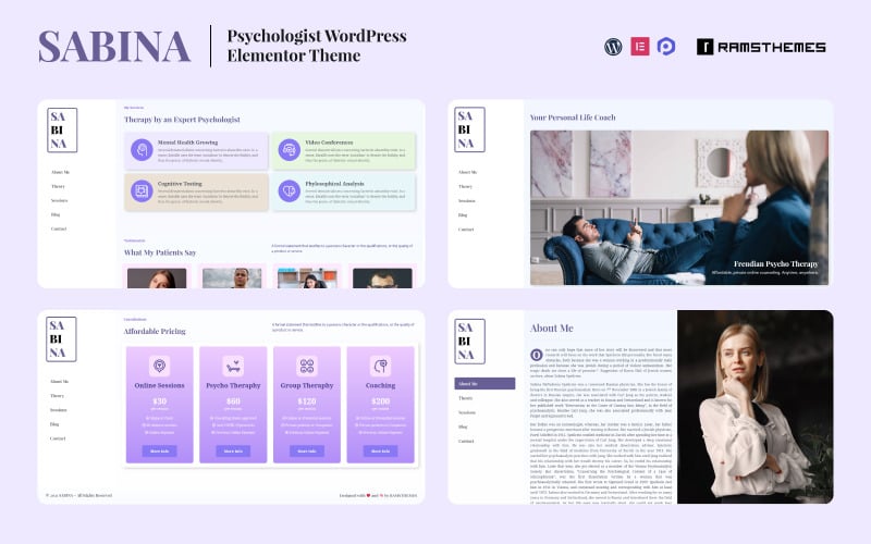 САБІНА - Тема WordPress психолога