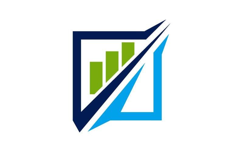 Шаблон логотипу служби збільшення рішень для бізнесу