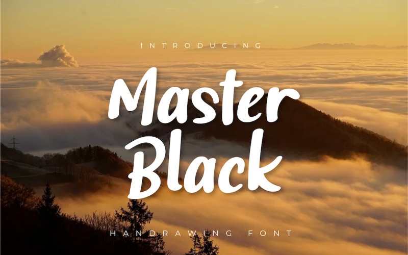 Master Black Font