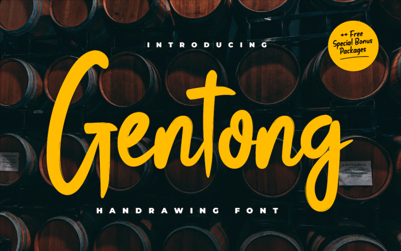 Gentong-lettertype