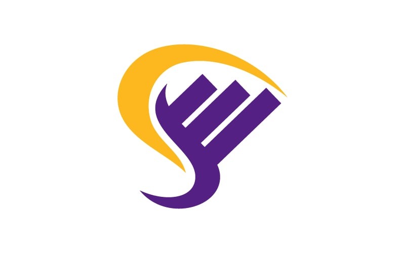 Modèle de logo entreprise lettre initiale S