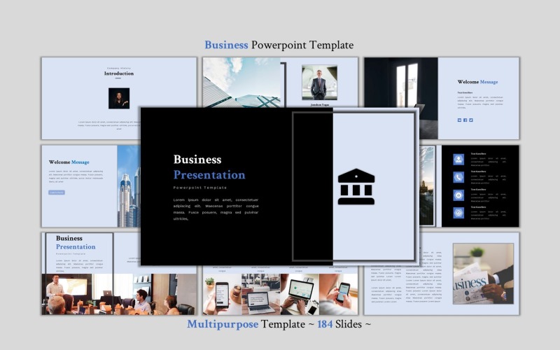 Entreprise - Modèle PowerPoint polyvalent moderne
