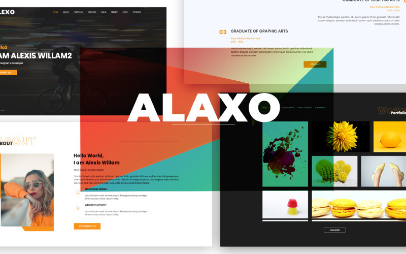 Alexo html -portföljmall