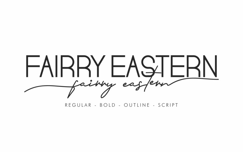 Дуэт восточных шрифтов Fairry