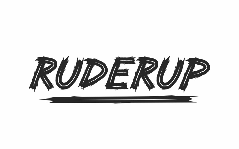 RUDERUP Grunge lettertype