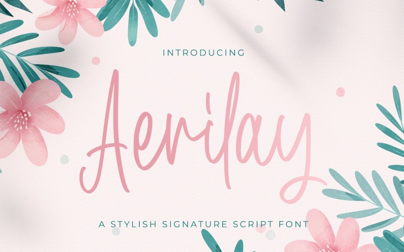 Aerilay - рукописний шрифт