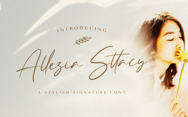 Allezia Sttacy - czcionka odręczna