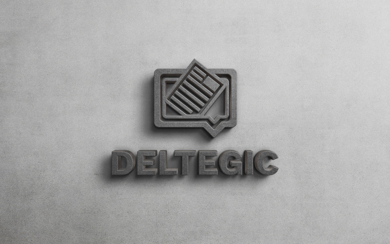 Plantilla de logotipo de Deltegic