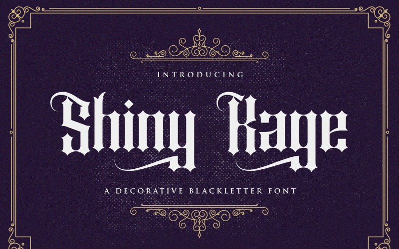 Shiny Kage - czcionka Blackletter