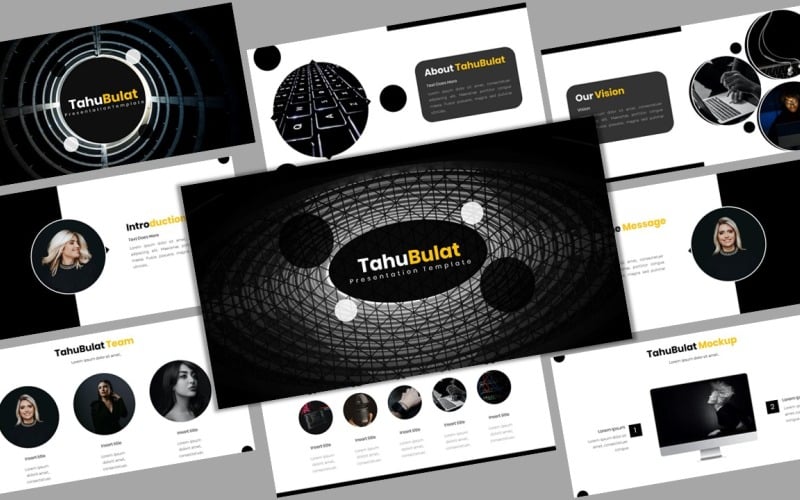 TahuBulat - Modèle PowerPoint de création d'entreprise