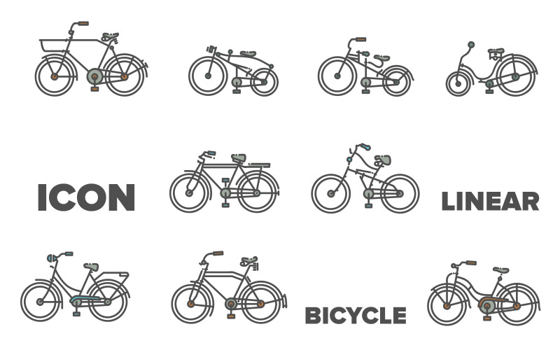 Cykelöversikt - vektorbild
