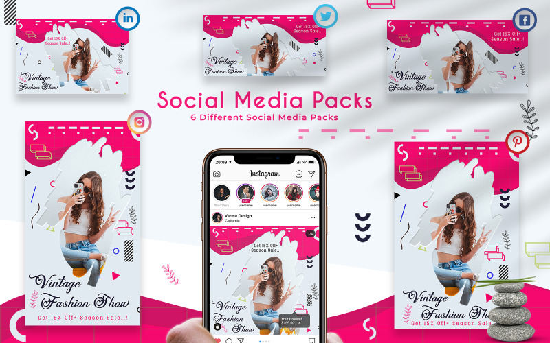 Fashion Sale Social Media Beiträge