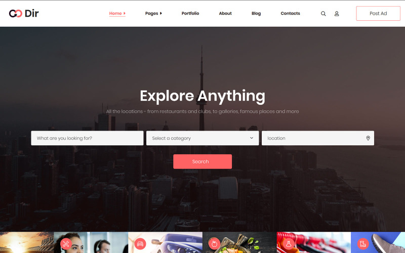 Godir - Motyw WordPress katalogu firm