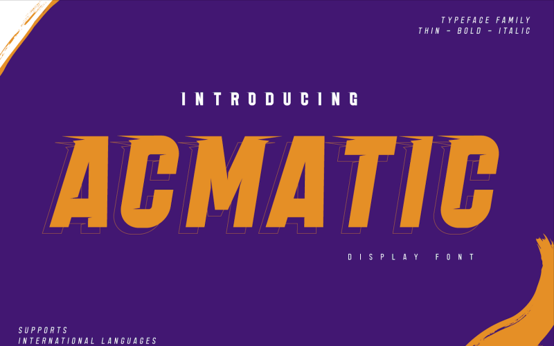 Acmatisch lettertype