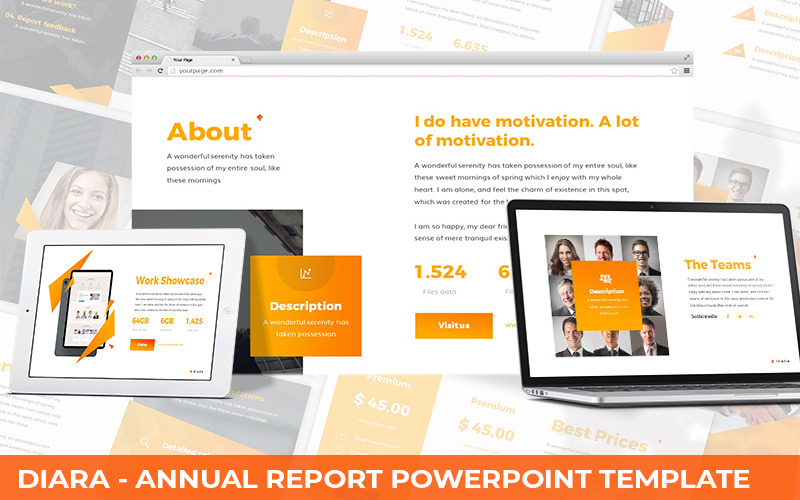 Diara - Modello PowerPoint per la relazione annuale