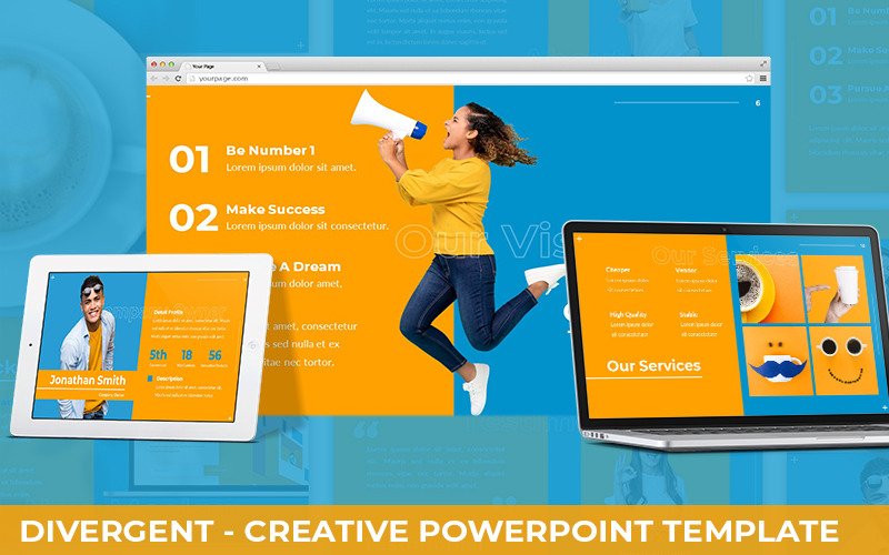 Дивергент - творческий шаблон PowerPoint