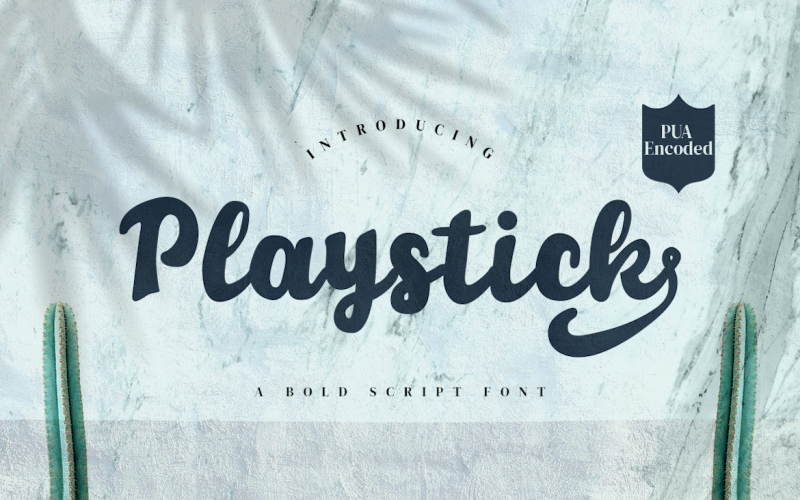 Playstick - Vet cursief lettertype