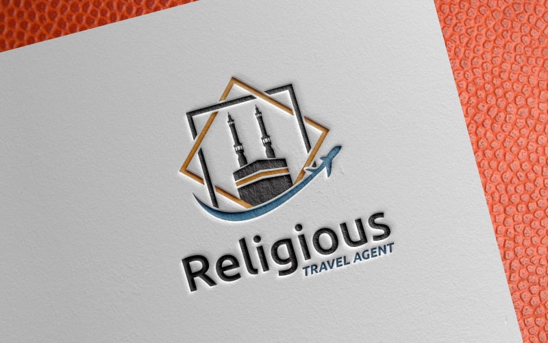 Modèle de logo d'agent de tournée musulman