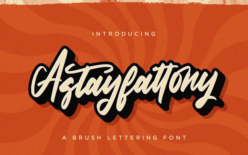 Astayfattony - Handgeschreven lettertype