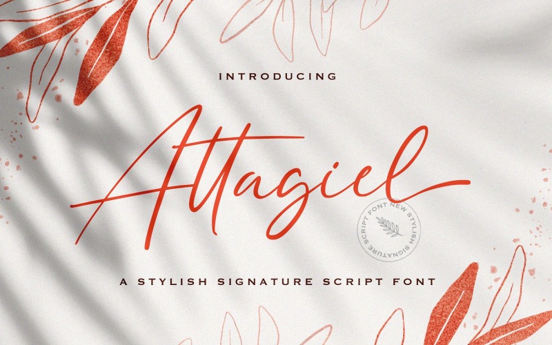 Attagiel - Handgeschreven lettertype