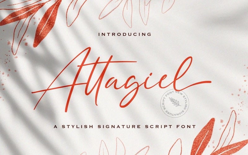 Attagiel - Handskrivet teckensnitt
