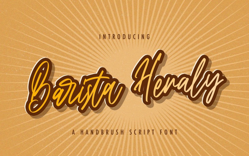 Barista Heraly - Handskrivet typsnitt