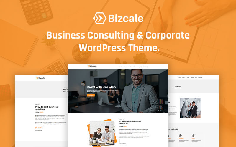 Bizcale - Tema WordPress di Business Consulting Corporate Elementor