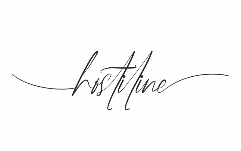 Hostiline Lettertype