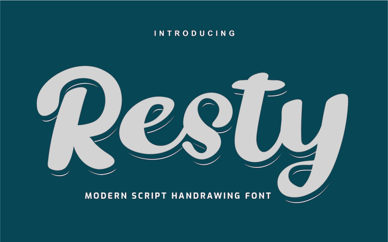 Resty-lettertype