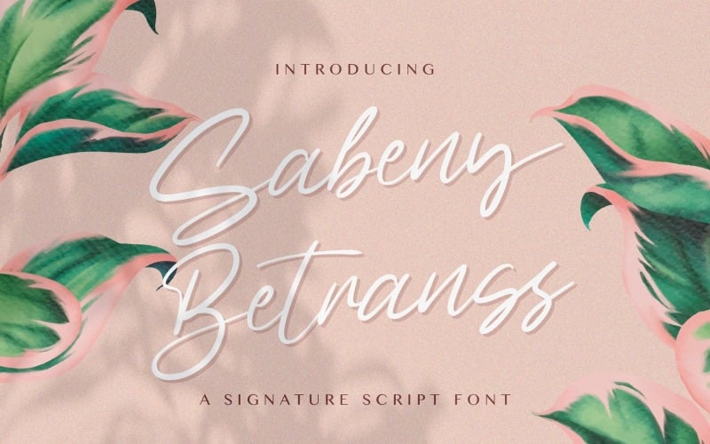 Sabeny Betrans — czcionka odręczna